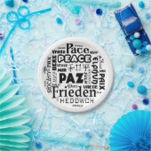 7 inch papier bord Vredestalen (Feest)