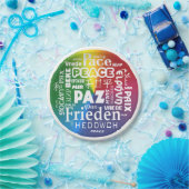 7 inch papier bord Vredestalen (Feest)