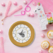 7-inch Queen Bee Salad/Dessert Bord (Feest)