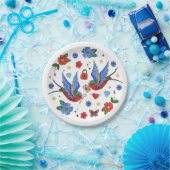 7-inch Ronde Papieren Bord Traditioneel Tattoo (Feest)