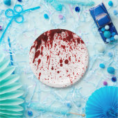 7-inch rondom Bord bloedplaatje Vampier (Feest)