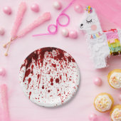 7-inch rondom Bord bloedplaatje Vampier (Feest)