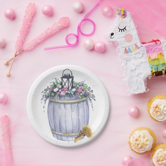 7-inch Rustige Bord zomerlandbruiloft (Feest)