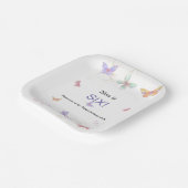 7-inch Square Birthday Party Paper Bord (Gebogen)