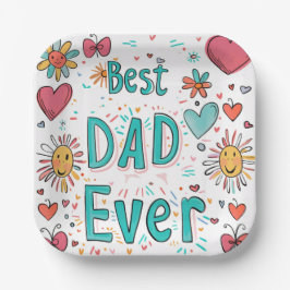  7-inch Square Paper-Bord voor evenementen Papieren Bordje