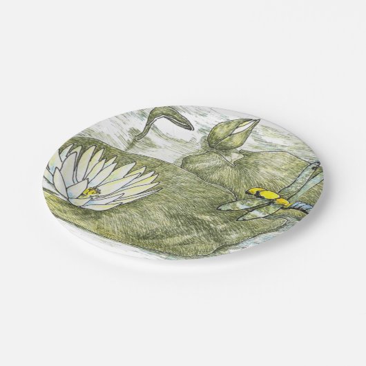 7-inch verklikkerij- en lilly Pad-Borden Papieren Bordje (Gekanteld)