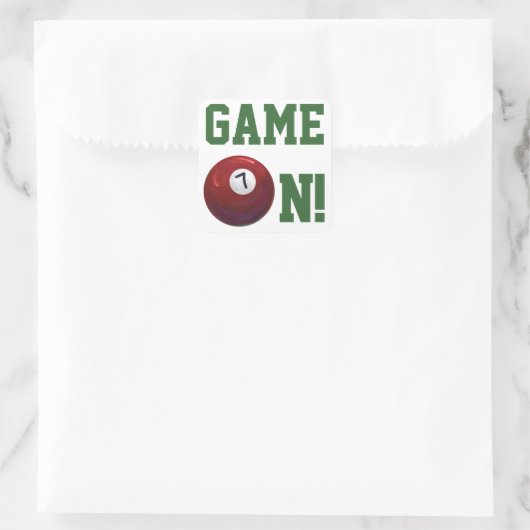 7-inch vierkante sticker (Tas)