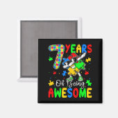7 jaar au-some 7 jaar oud autisme waren magneet (Voorkant / Achterkant)
