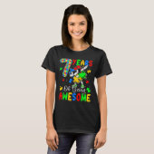 7 jaar au-some 7 jaar oud autisme waren t-shirt (Voorkant volledig)