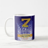 7 Jaar CUSTOM Recovery Jubileum Vetgedrukte Numeri Koffiemok (Links)