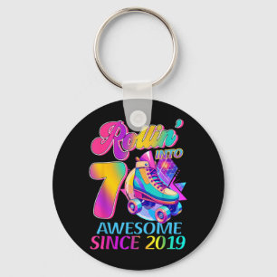 7 jaar geweldig sinds 2019 Hockey Thema Verjaardag Sleutelhanger