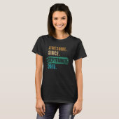 7 jaar Geweldige sinds september 2015 7e geboorte T-shirt (Voorkant volledig)