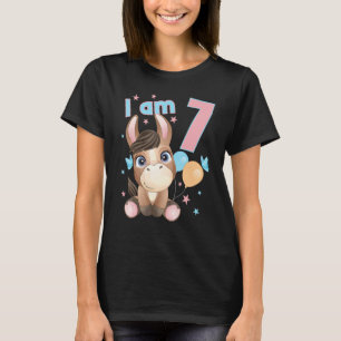 7 Jaar Oud 7 Verjaardag Outfit Jongen Meisje Schat T-shirt