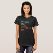 7 jaar oud 7e verjaardag Geweldige sinds 2 septemb T-shirt (Voorkant volledig)