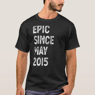 7 jaar oud epic sinds mei 2015 7e verjaardag jonge t-shirt