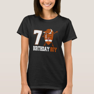 7 jaar oud Football van de 7e verjaardag Jongen Ti T-shirt