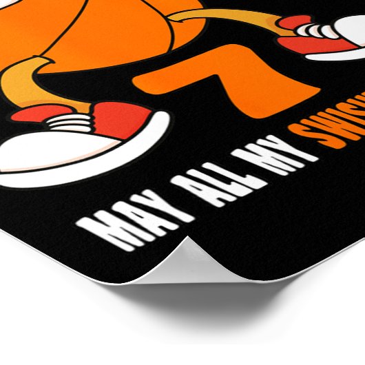 7 Jaar Oud Gelukkig 7e Verjaardag Basketbal 7e Geb Poster (Hoek)