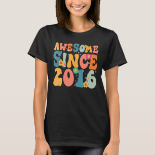 7 jaar oud Geweldige sinds 2016 7e verjaardag meis T-shirt