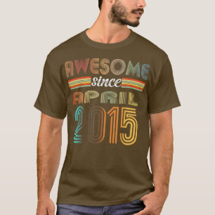 7 jaar oud Geweldige sinds 7 april 2015 T-shirt