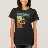 7 jaar oud Geweldige sinds 7 augustus 2015 7th Bir T-shirt (Voorkant)
