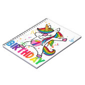 7 jaar oud meisje Kind 7e verjaardag Gift Dabbing  Notitieboek (Linkerzijde)