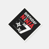 7 Jaar Oud Ninja Party Sterren Kinder 7e Verjaarda Servet (Hoek)