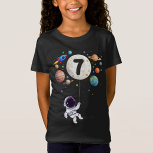 7 Jaar Oud Verjaardag Planeten Astronaut 7e Verjaa T-shirt
