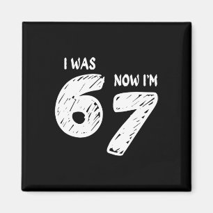 7 Jaar Oud Verjaardagsshirt Was 6 Nu Ben Ik 7 67 L Magneet
