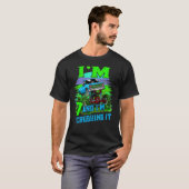 7 Jaar Oud Verpletterend het Monstervrachtwagen 7d T-shirt (Voorkant volledig)