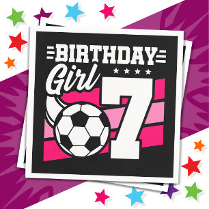 7 Jaar Oud Voetbal Football Party 7e Verjaardag Me Servet