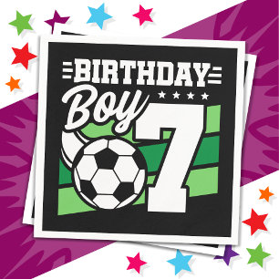 7 Jaar Oud Voetbal Football Party 7e Verjaardags J Servet