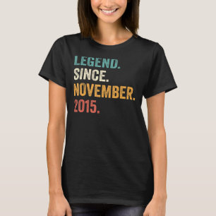 7 jaar oude 7e verjaardag jongen legde sinds novem t-shirt