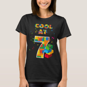 7 jaar oude blokken op zaterdag kinderen op zondag t-shirt