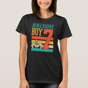 7 jaar oude Cute Jumping Spider Birthday Boy Party T-shirt
