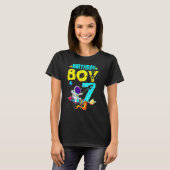 7 jaar oude geboorte Boy Astronaut 7th Birthday K T-shirt (Voorkant volledig)