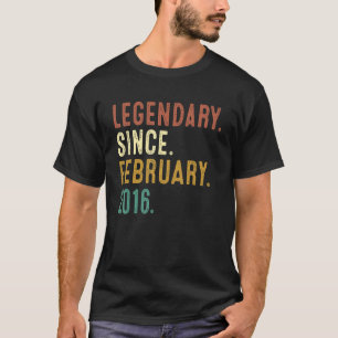 7 jaar oude Legend sinds februari 2016 7th Birthda T-shirt