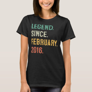 7 jaar oude Legend sinds februari 2016 7th Birthda T-shirt