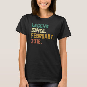 7 jaar oude Legend sinds februari 2016 7th Birthda T-shirt