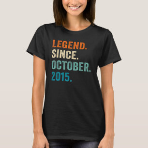 7 jaar oude Legend sinds oktober 2015 7th Birthda T-shirt