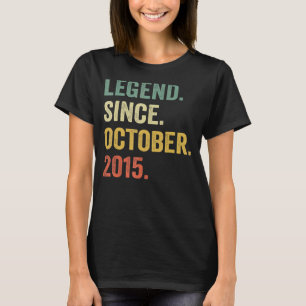 7 jaar oude legenda sinds oktober 2015 7e verjaard t-shirt