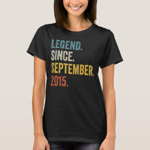 7 jaar oude legenda sinds september 2015 7e geboor t-shirt