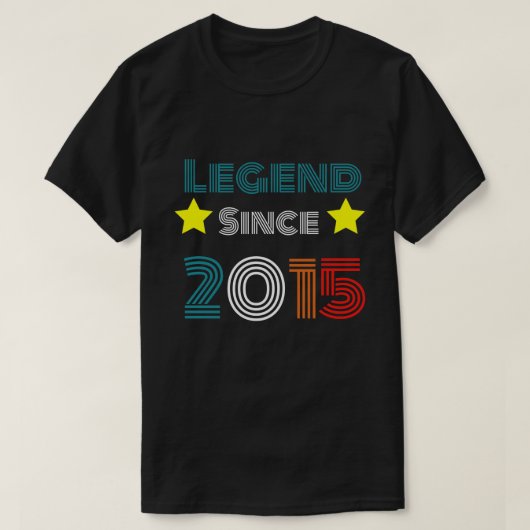 7 jaar oude legering sinds 2015 7e verjaardag t-shirt (Design voorkant)