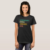 7 jaar oude legering sinds januari 2016 7e verjaar t-shirt (Voorkant volledig)