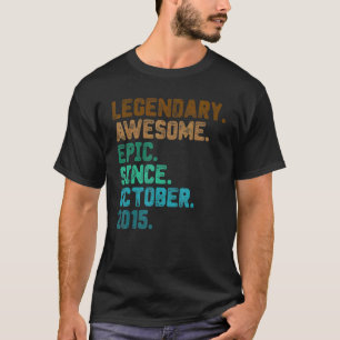 7 jaar oude legering sinds oktober 2015 7e verjaar t-shirt