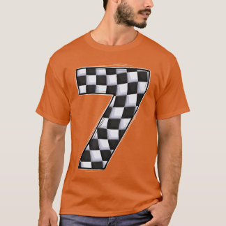 7 jaar oude pit crew Boy racen 7e verjaardag race T-shirt