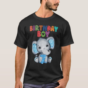 7 jaar oude Théleph Elephant 7e verjaardag T-shirt
