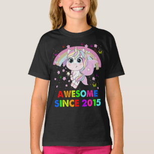 7 jaar oude Unicorn Cutie 7th Birthday Unicorn T-shirt