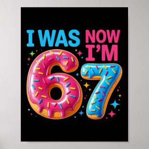 7 Jaar Oude Verjaardag Was 6 Nu Ben Ik 7 67 Mannen Poster