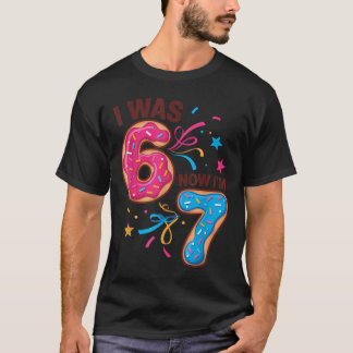 7 Jaar Oude Verjaardag Was 6 Nu Ben Ik 7 67 Mannen T-shirt