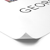 7 Jaar Samen Fotocollage Huwelijksverjaardag Poster (Hoek)